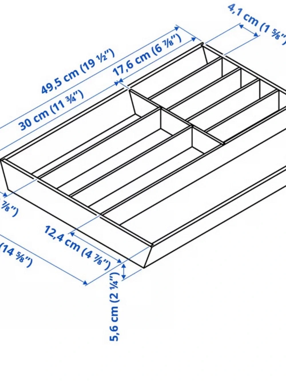 IKEA bamboo compartment